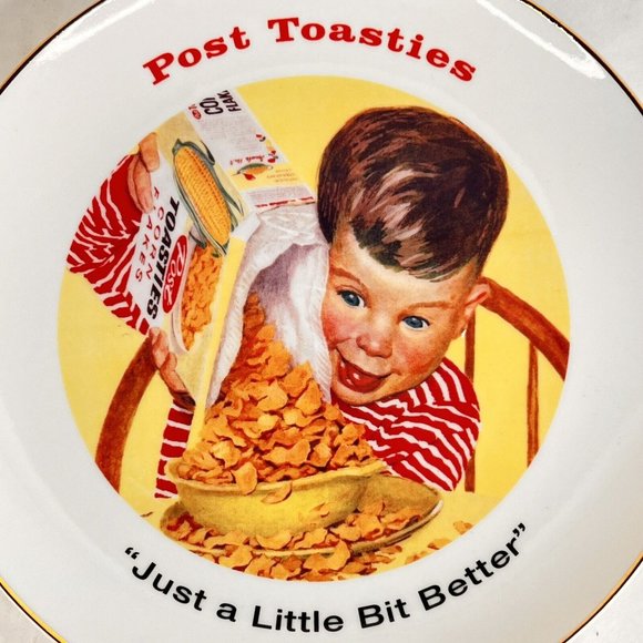 Kraft Food Post Cereal Post Toasties Collector Plate 2000 2001 United Way VTG - Picture 2 of 3